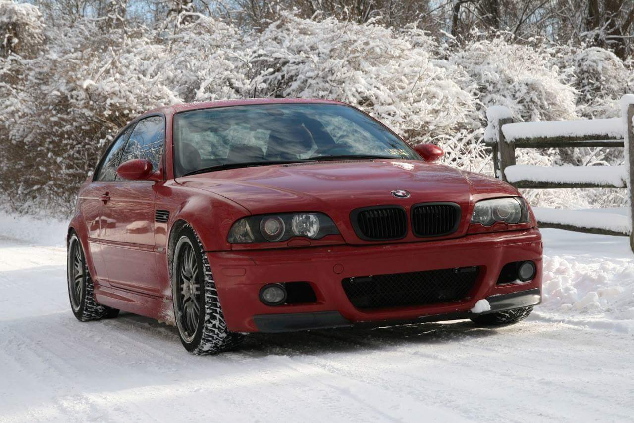 BMW E46 M3 Red winter 01